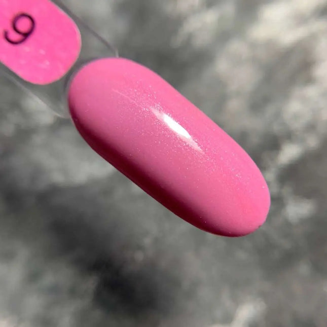 Edlen Gel Polish Color №09 Japanese Pink with silver shimmer 9ml