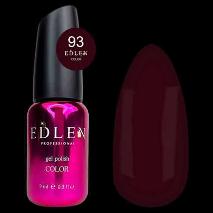 Edlen Gel Polish Color №93 Burgundy Rose 9ml