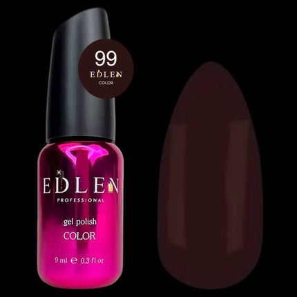 Esmalte semipermanente en gel Edlen Color n.º 99 Chocolate con leche 9ml