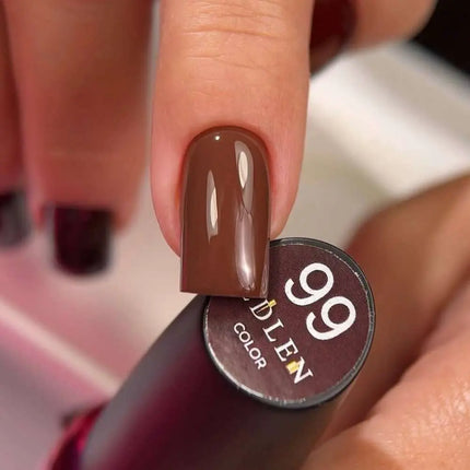 Esmalte semipermanente en gel Edlen Color n.º 99 Chocolate con leche 9ml