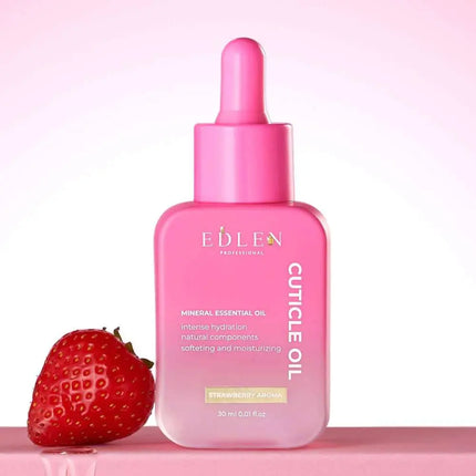 Aceite para cutículas con aroma a fresa Edlen, 30 ml