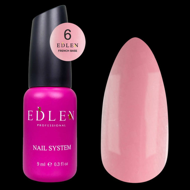 Edlen French Capa de base Flash №6 Nude Pink 9ml