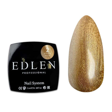 Pintura en gel metálica Edlen color dorado 5 ml