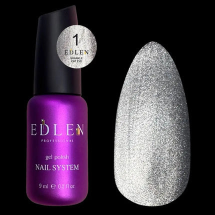 Edlen Cat Eye Sparkle №1 Silver 9ml