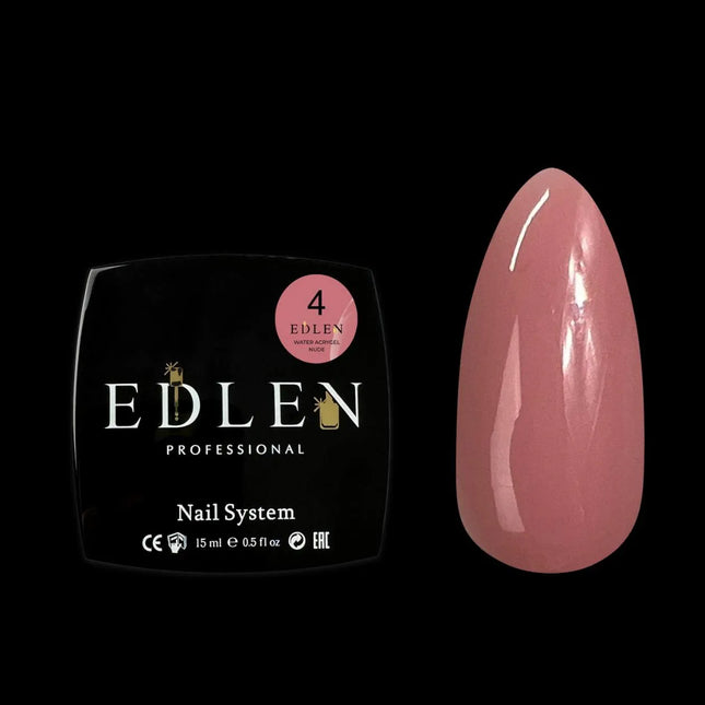 Edlen Water Acrygel Nº04 Durazno Marrón 15ml