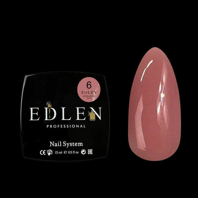 Edlen Water Acrygel Nº06 Beige Marrón 15ml