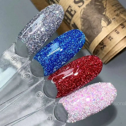 Esmalte en gel Saga Fiery №39 Azul profundo 9ml