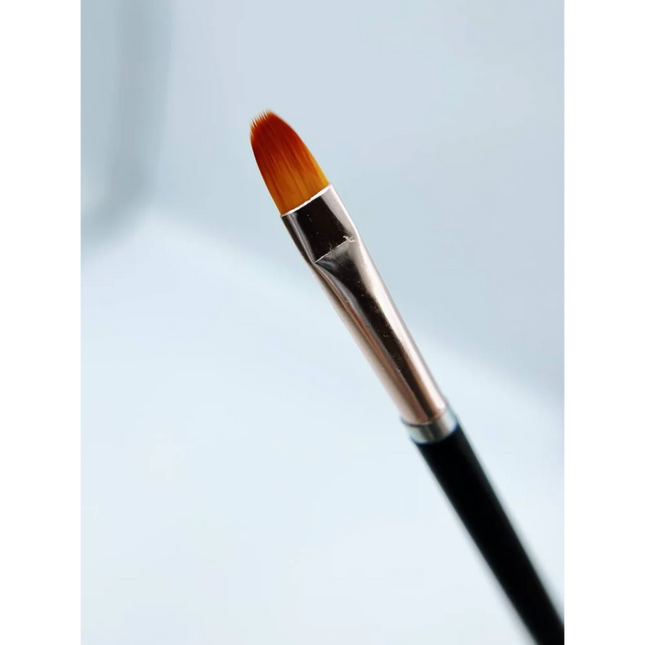 Gel Brush Oval Black - Nail Art Brushes