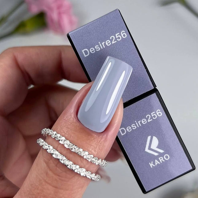 Esmalte de gel Desire №256 azul grisáceo 8ml KARO
