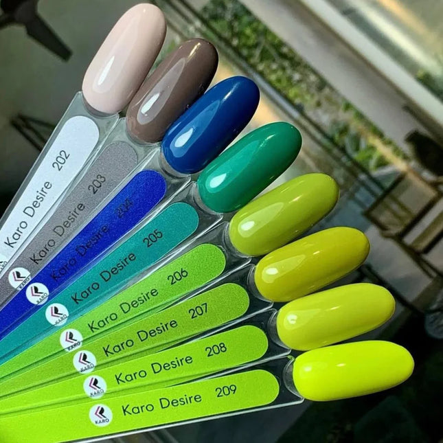 Gel Polish Desire 205 Shamrock green 8ml KARO - Gel Nail Polish