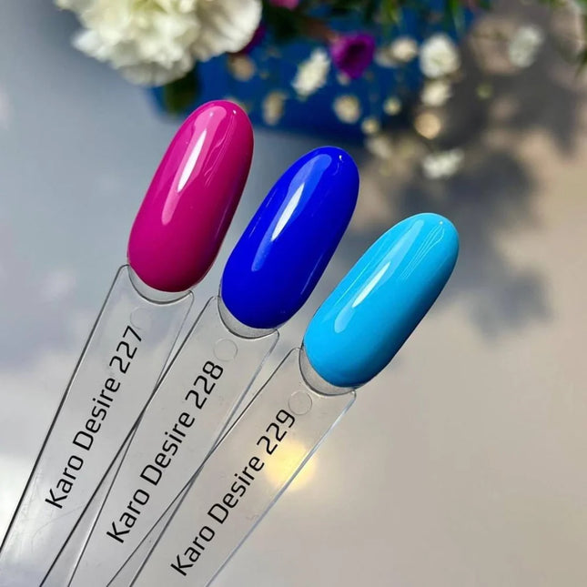 Gel Polish Desire 228 Blue 8ml KARO - Gel Nail Polish