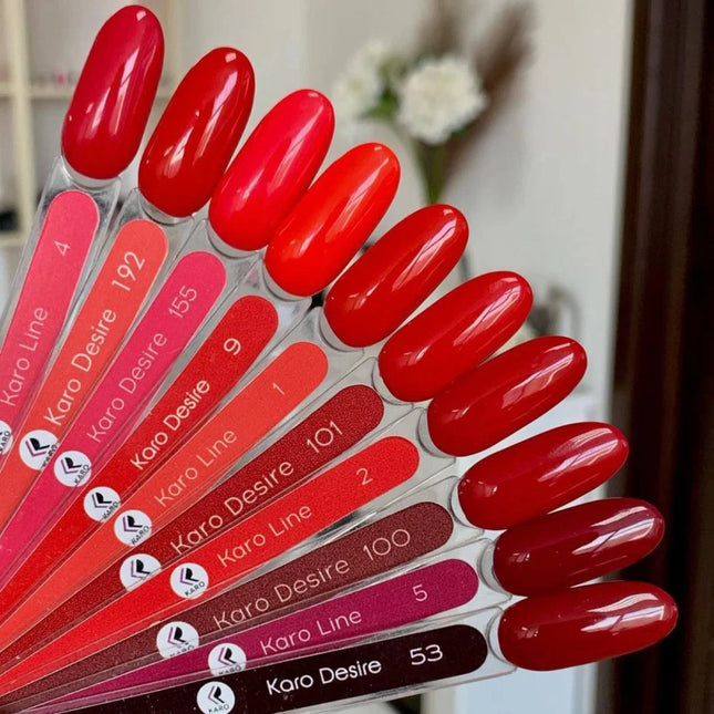 Gel Polish Desire №43 Strawberry Red 8ml KARO - Gel Nail Polish
