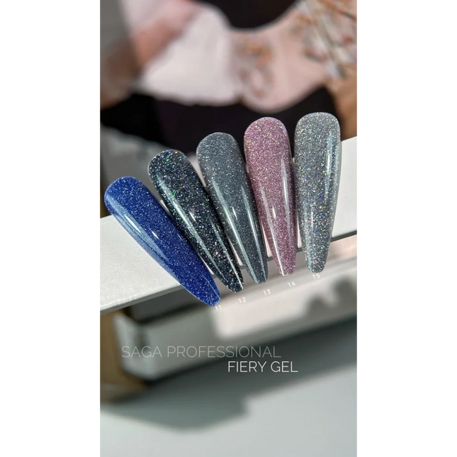Gel polish Fiery №14 9 ml Saga Professional - Gel Nail Polish