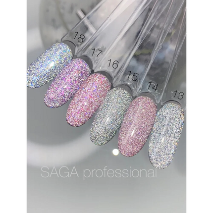 Gel polish Fiery №15 9 ml Saga Professional - Gel Nail Polish