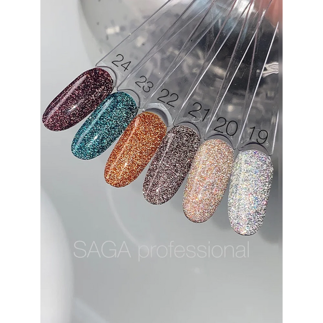 Gel polish Fiery №23 9 ml Saga Professional - Gel Nail Polish