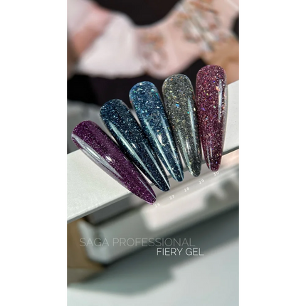 Gel polish Fiery №27 9 ml Saga Professional - Gel Nail Polish