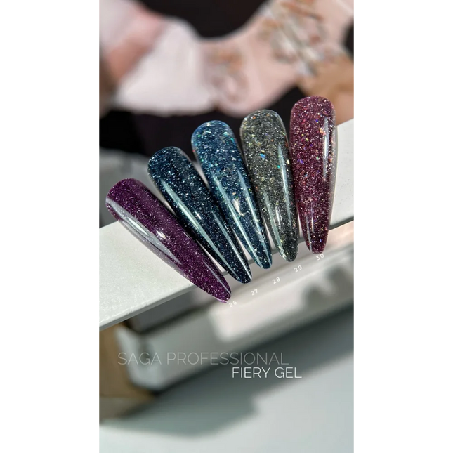 Gel polish Fiery №27 9 ml Saga Professional - Gel Nail Polish
