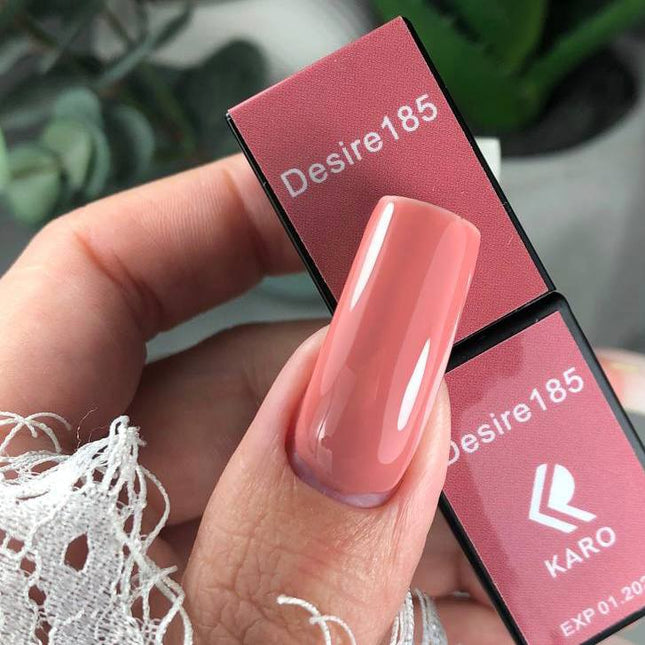 Esmalte en gel Desire №185 rosa ladrillo 8ml KARO