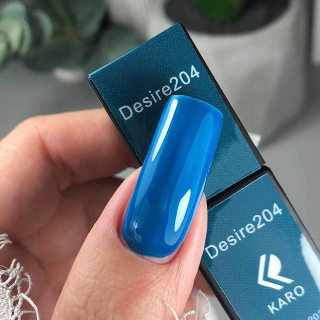 Esmalte en gel Desire №204 azul cobalto 8ml KARO