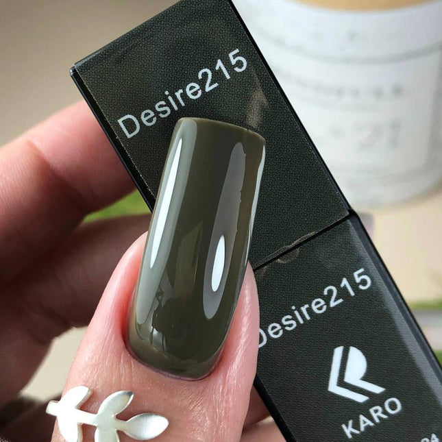 Esmalte de gel Desire №215 verde combu 8ml KARO