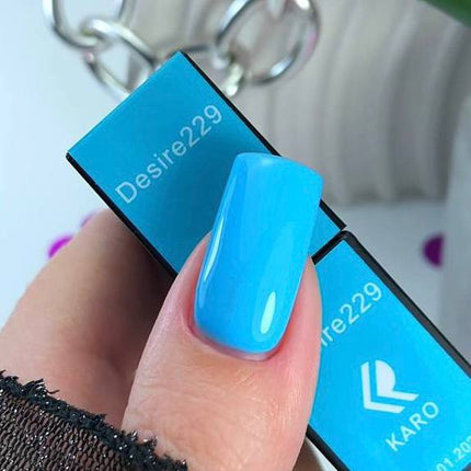 Gel Polish Desire №229 bright sky blue 8ml KARO