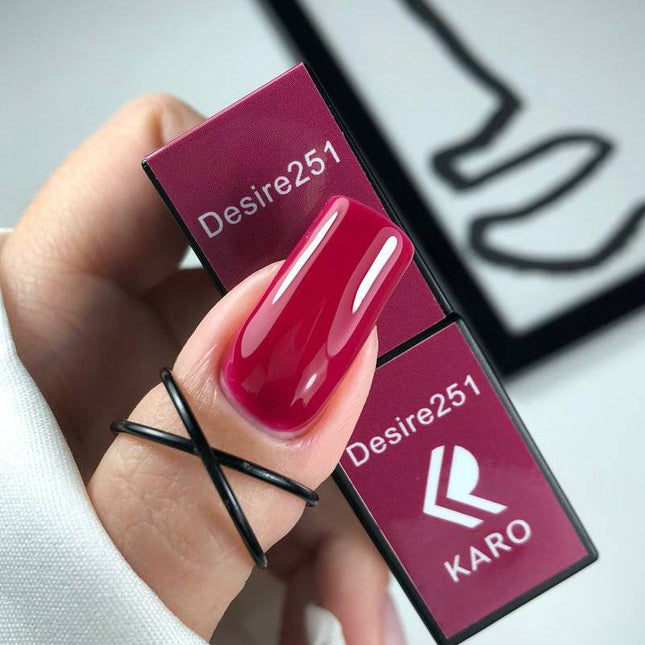 Esmalte de gel Desire №251 frambuesa 8ml KARO
