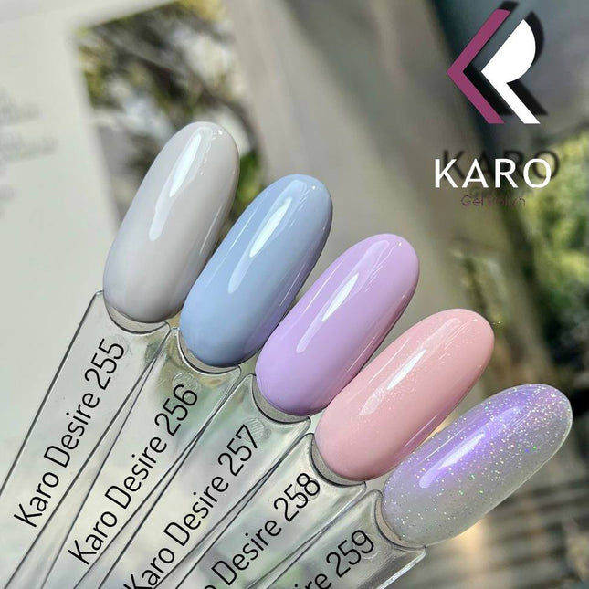 Esmalte de gel Desire №256 azul grisáceo 8ml KARO