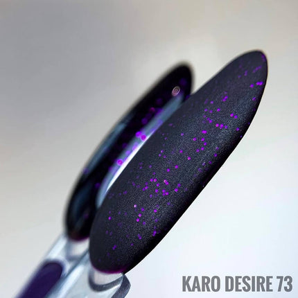Esmalte en gel Desire №73 violeta profundo con brillo 8ml KARO