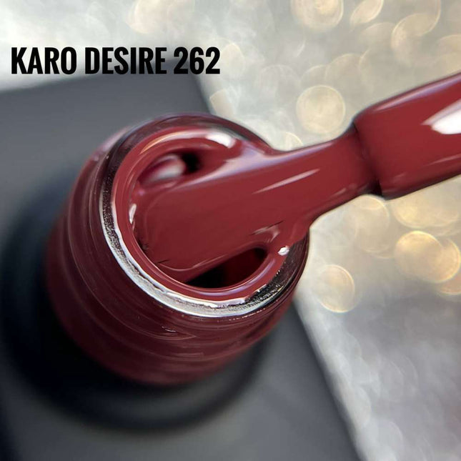 Esmalte de gel Desire №262 rojo marrón 8ml KARO