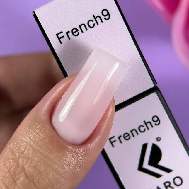 Esmalte de gel French 9 rosa translúcido-milky 8ml KARO