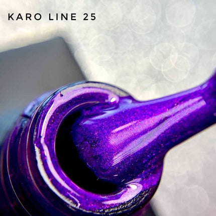 Gel Polish Line №25 metallic violet 8ml KARO