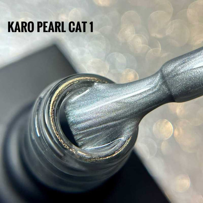 Esmalte de gel Cat Eye Pearl №1 Plata 10ml KARO