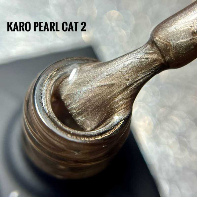 Esmalte de gel Cat Eye Pearl №2 Bronze 10ml KARO