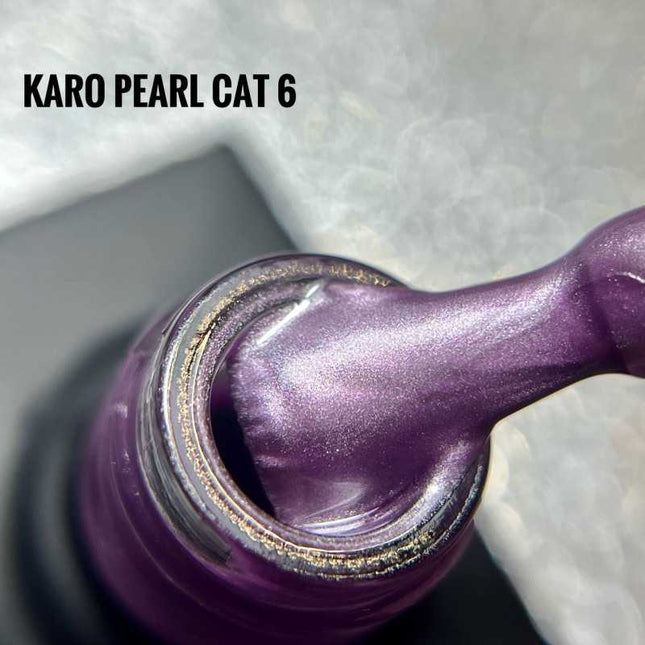 Esmalte de gel Cat Eye Pearl №6 Lila 10ml KARO