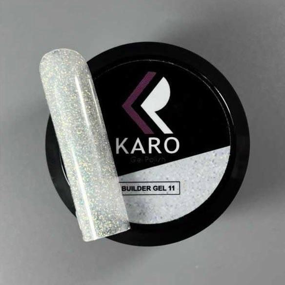 Karo Builder Gel №11 Clear with shimmer 15ml