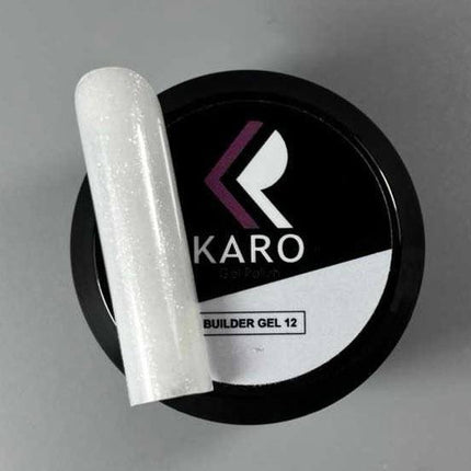 Karo Builder Gel №12 Milk with shimmer 15ml