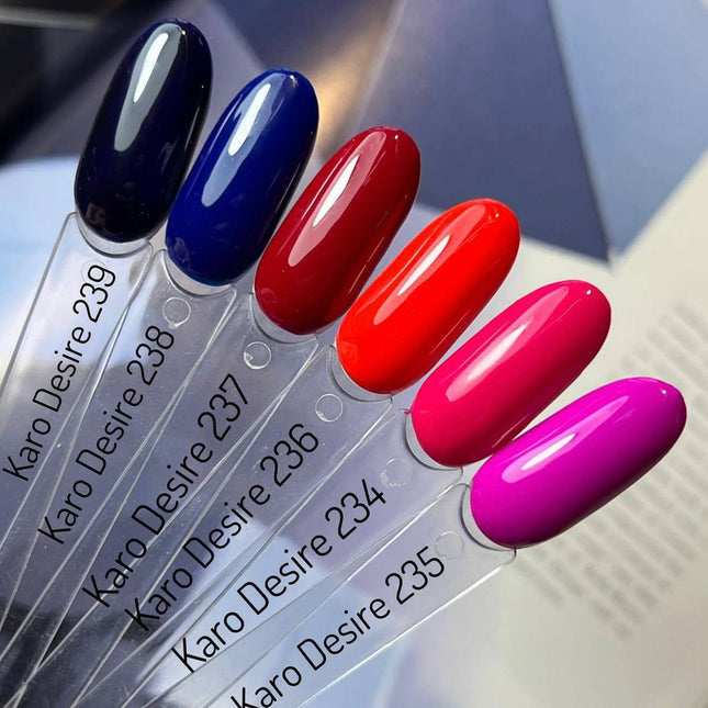 Esmalte de gel Desire №239 azul oscuro 8ml KARO