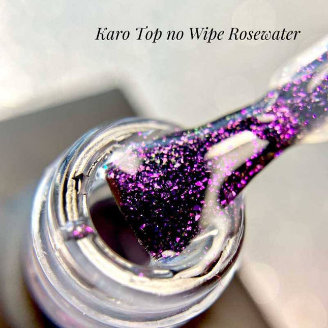 Top Coat Rose Water with shimmer 10ml Karo