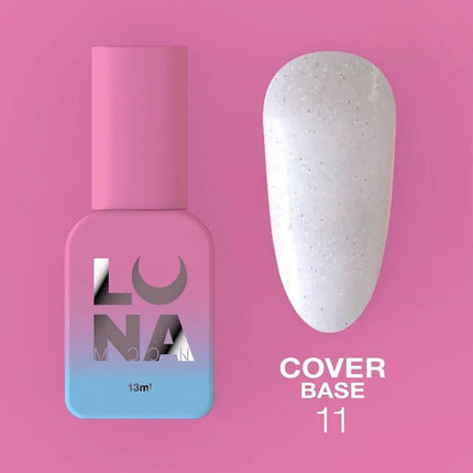 Luna Cover Base №11 Milk with holographic shimmer 13ml