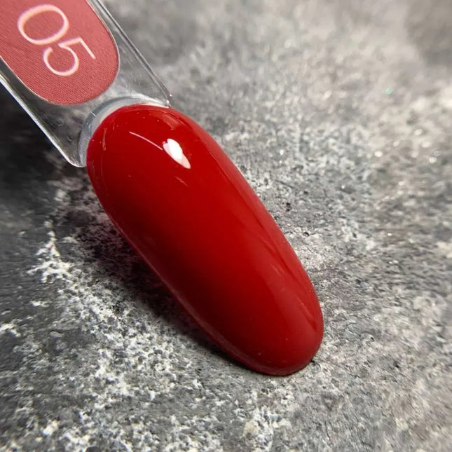 Esmalte en gel Luna Nº005 Color Rojo Cardenal 8ml