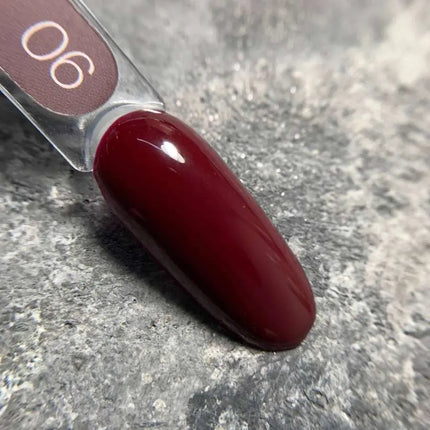Esmalte en gel Luna Nº006 Color Burdeos 8ml