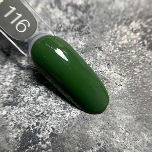 Esmalte en gel Luna Nº116 Color Verde Profundo 13ml