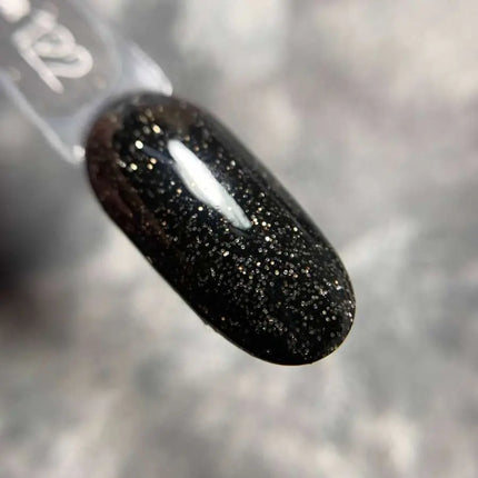 Luna Gel Polish №122 Color Black with glitter 13ml