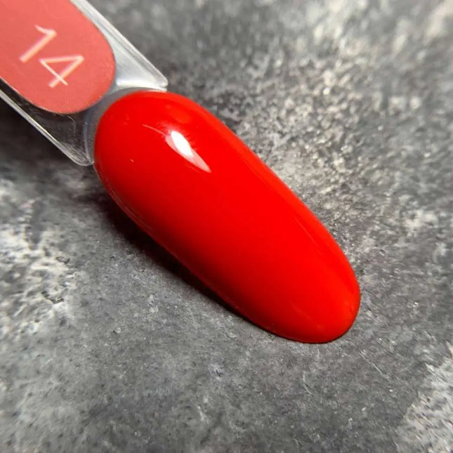 Esmalte en gel Luna Nº014 Color Rojo Brillante 8ml