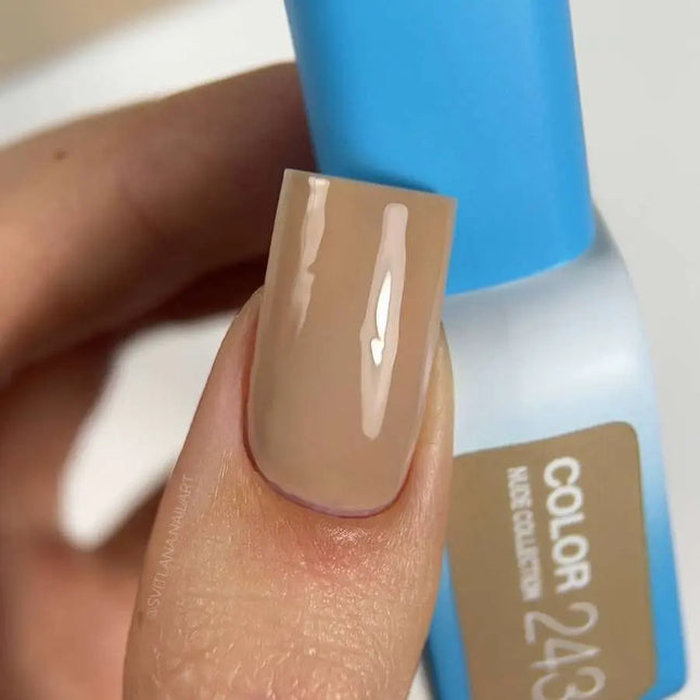 Esmalte en gel Luna Nº243 Color Madera Marrón 8ml