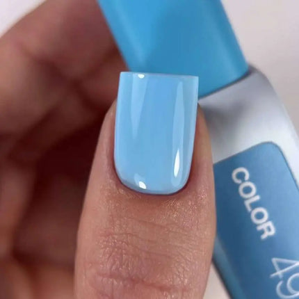 Esmalte en gel Luna Nº049 Color Azul Suave 8ml
