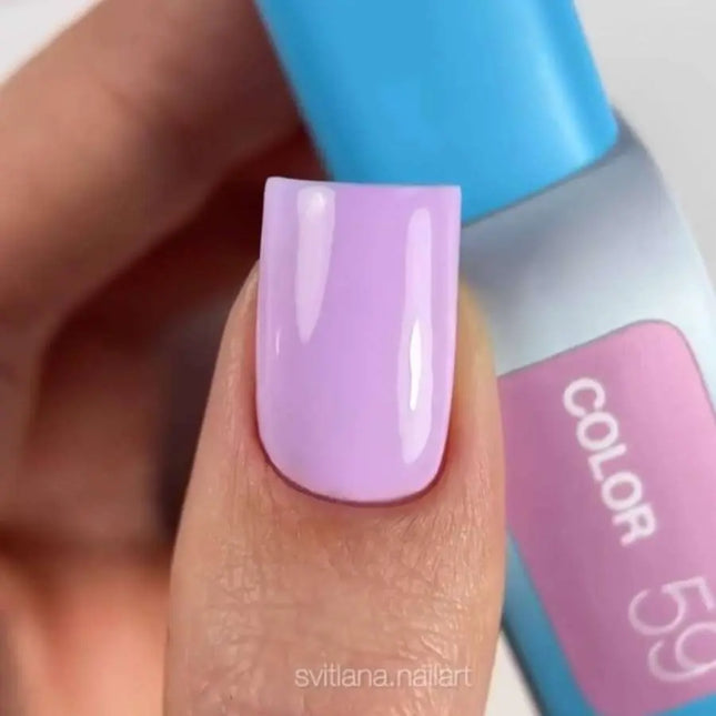 Esmalte en gel Luna Nº059 Color Lila Rosa 13ml