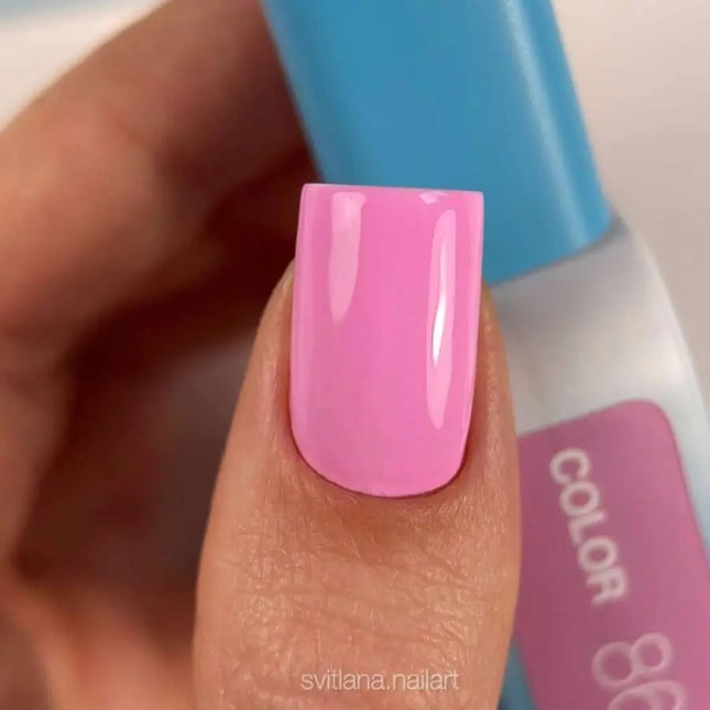 Esmalte en gel Luna Nº086 Color Rosa Profundo Claro 13ml