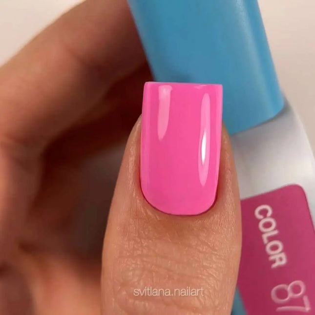 Esmalte en gel Luna Nº087 Color Rosa Persa 13ml