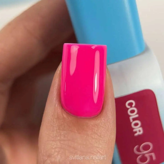 Esmalte en gel Luna Nº095 Color Fucsia 13ml